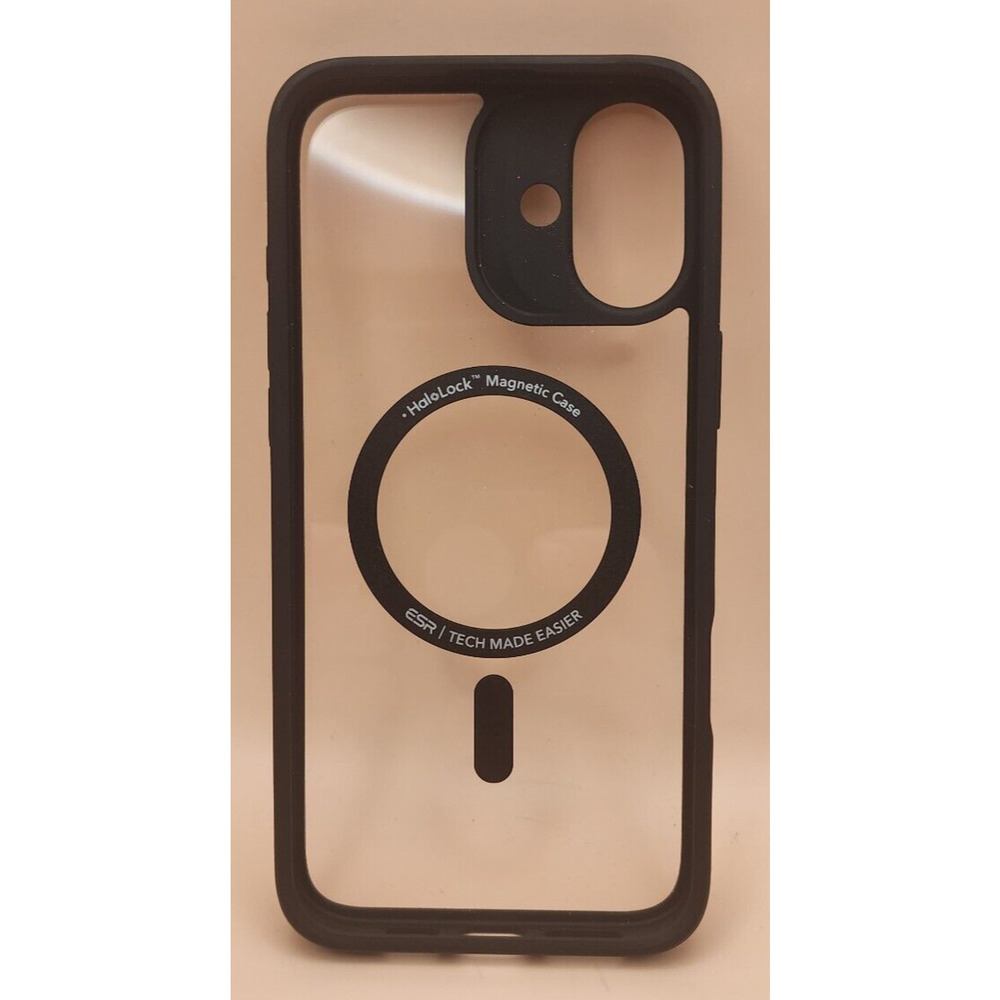 ORNARTO- magnetic Ring phone case- for iphone 16 6.7A- Black - Dream, Focus, Joy